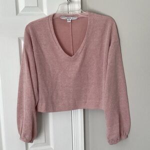 HYFVE Soft Pink V-Neck Sweater